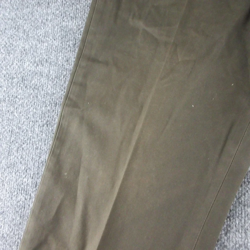 Banana Republic Gavin Chino Pants Mens 33x34 Green Cotton Straight Casual